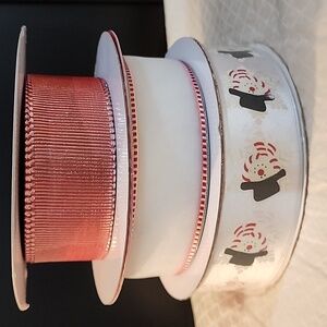 3 Rolls Kirkland Holiday Wire-edged Ribbon, approx 110 yards total